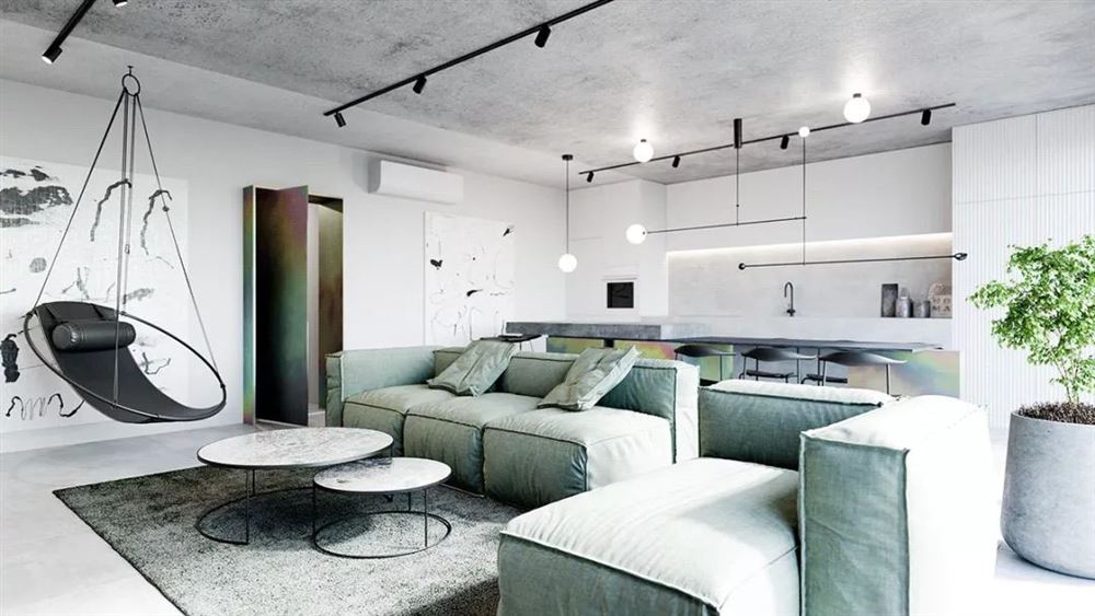 佛山市朝安金茂悅北歐風格三居室裝修案例