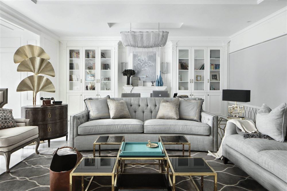 廣州市陽光城麗景灣輕奢風格四居室裝修案例