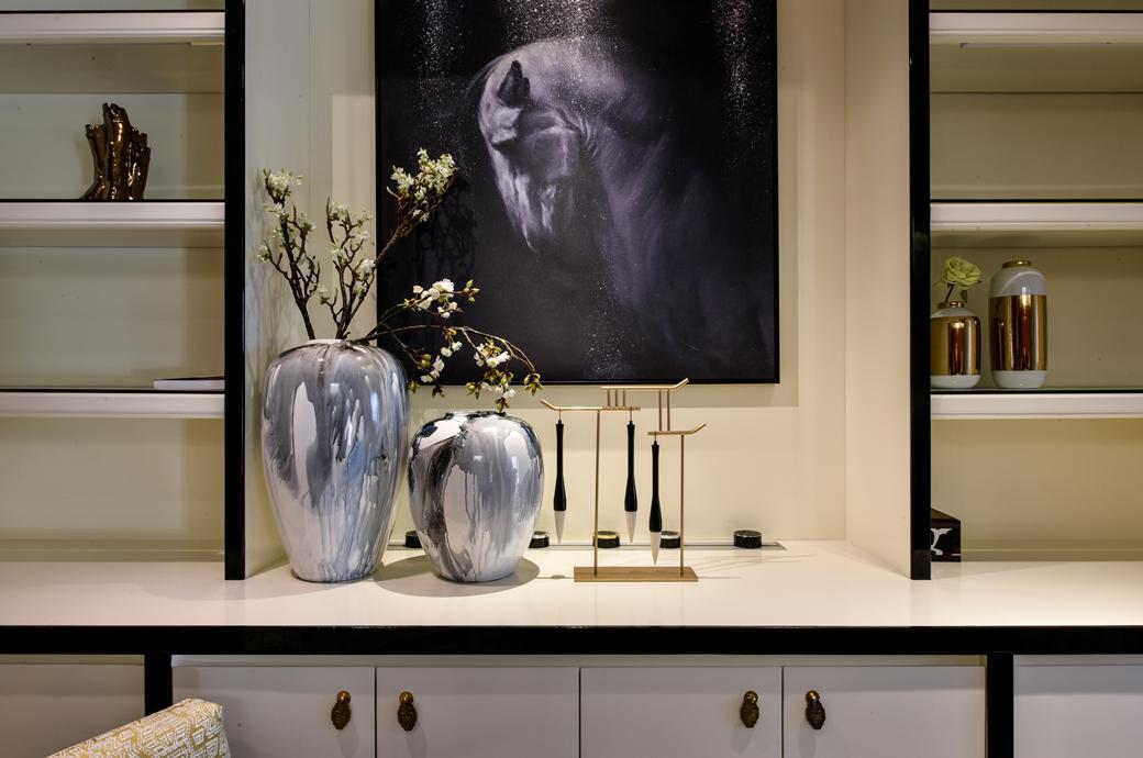 新中式風格家裝設計室內裝修效果圖-餐邊柜 新中式風格家裝設計室內裝修效果圖-餐邊柜