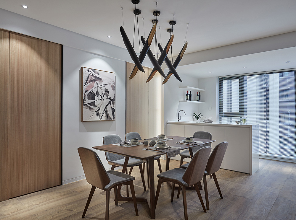 南寧綠地中央廣場三居125平米輕奢風(fēng)格室內(nèi)裝修案例-餐廳 南寧綠地中央廣場三居125平米輕奢風(fēng)格室內(nèi)裝修案例-餐廳