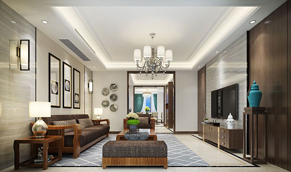 臺州市碧桂園·翰林府現代簡約風格三居室裝修案例