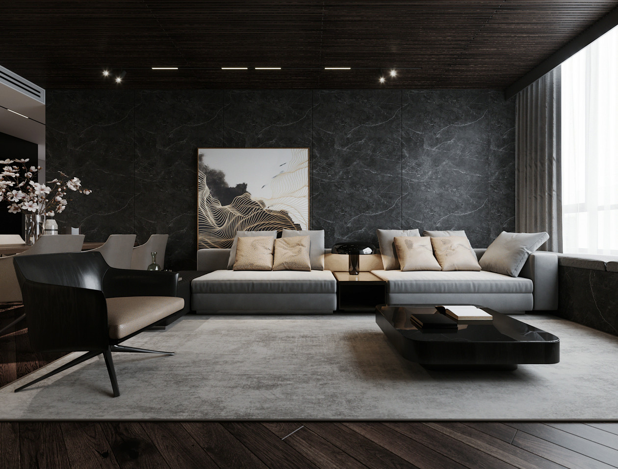 佛山裝修公司美式輕奢風(fēng)格室內(nèi)裝修效果圖-客廳 佛山裝修公司美式輕奢風(fēng)格室內(nèi)裝修效果圖-客廳