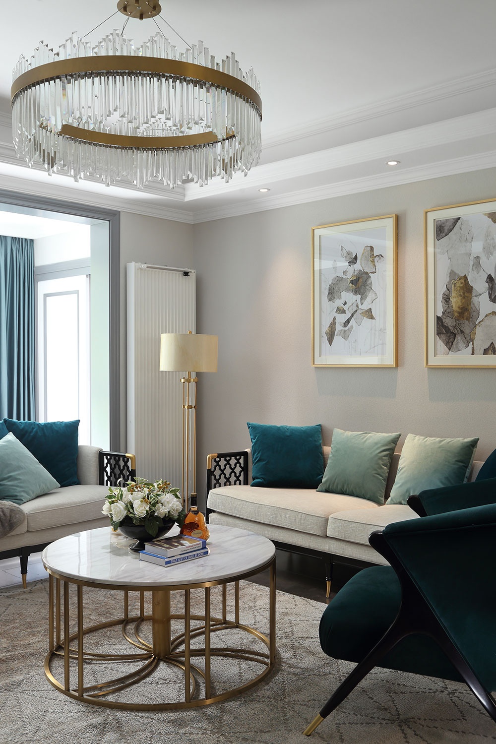 裝修案例輕奢風格室內裝修效果圖-客廳 裝修案例輕奢風格室內裝修效果圖-客廳