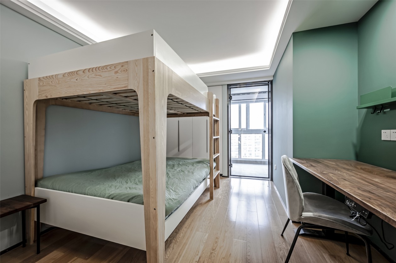 現(xiàn)代前衛(wèi)風格室內設計家裝案例-次臥 現(xiàn)代前衛(wèi)風格室內設計家裝案例-次臥