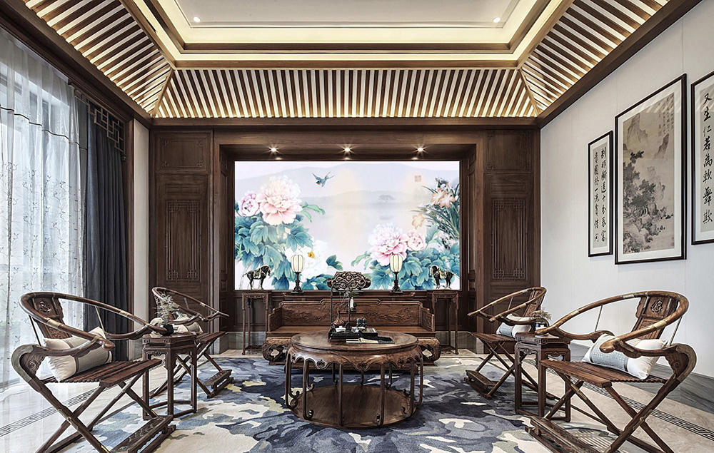 新古典風格別墅裝修設計效果圖-恒大山湖郡別墅450平米-別墅裝修設計客廳 新古典風格別墅裝修設計效果圖-恒大山湖郡別墅450平米-別墅裝修設計客廳