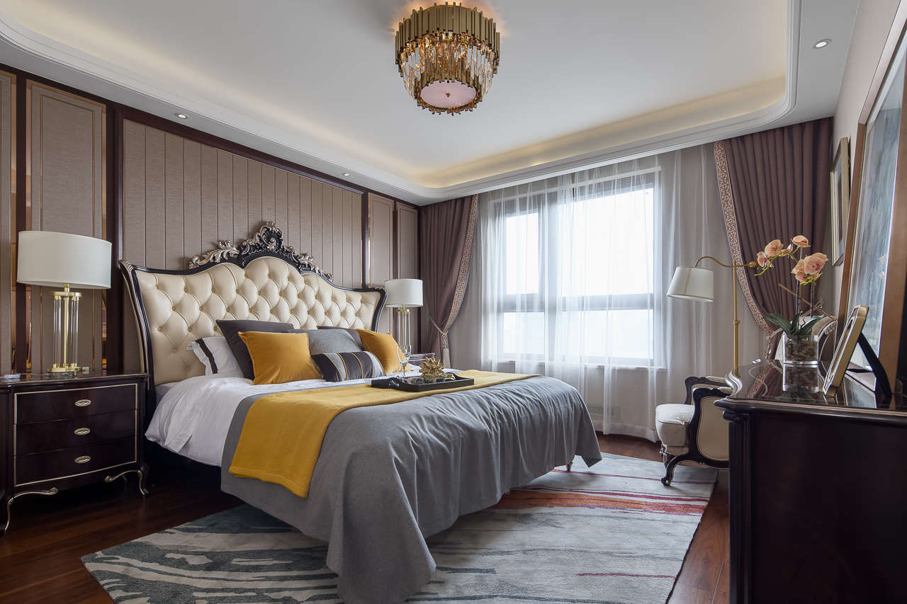 裝修案例歐式輕奢風(fēng)格室內(nèi)裝修效果圖-臥室 裝修案例歐式輕奢風(fēng)格室內(nèi)裝修效果圖-臥室