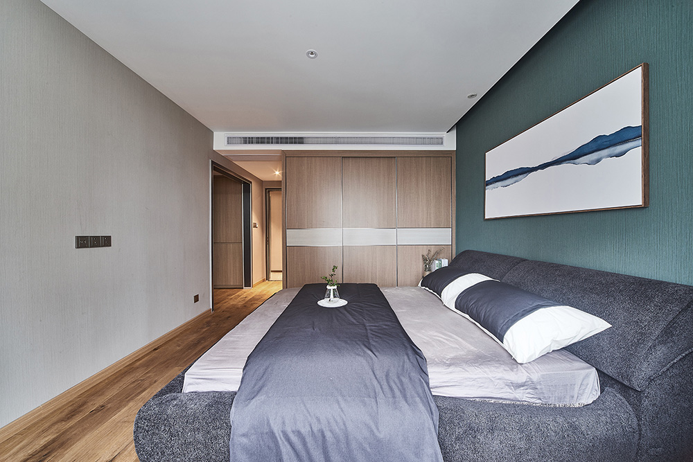 現代簡約風格室內裝修設計效果圖-雅瑤綠洲三居165平米-室內裝修設計主臥 現代簡約風格室內裝修設計效果圖-雅瑤綠洲三居165平米-室內裝修設計主臥
