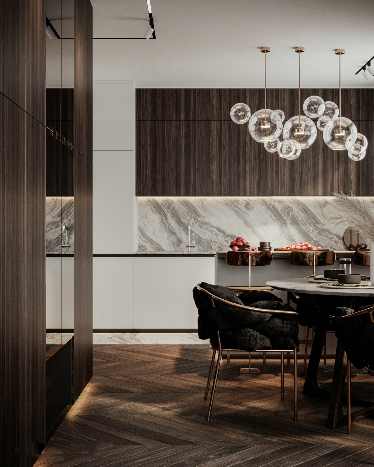 美式輕奢風(fēng)格家裝設(shè)計(jì)室內(nèi)裝修效果圖-餐廳餐邊柜 美式輕奢風(fēng)格家裝設(shè)計(jì)室內(nèi)裝修效果圖-餐廳餐邊柜