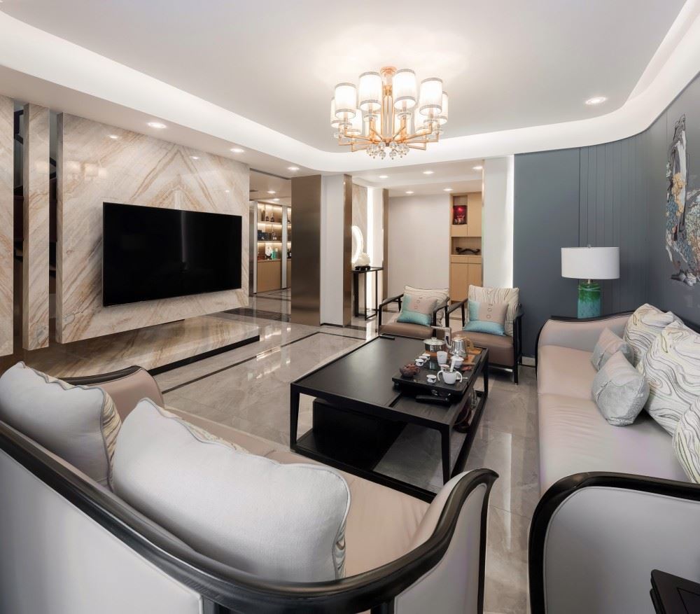 楚雄彝族自治州牡丹雅苑新中式風格別墅裝修案例