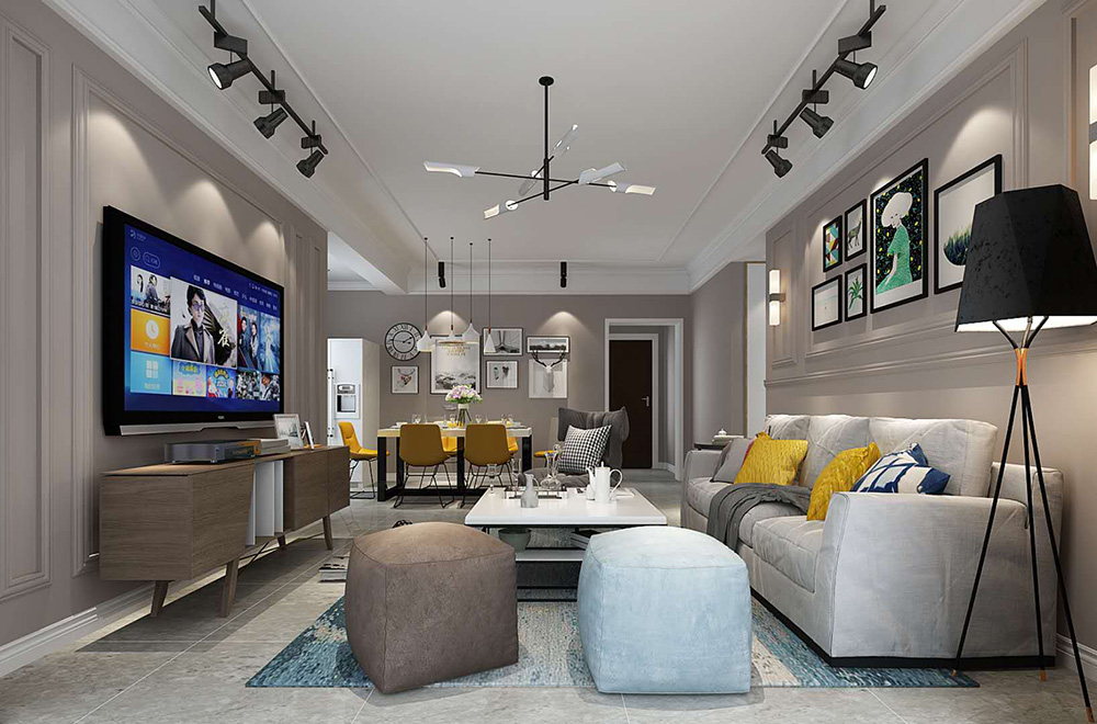 裝修公司北歐風格室內裝修效果圖-客廳 裝修公司北歐風格室內裝修效果圖-客廳