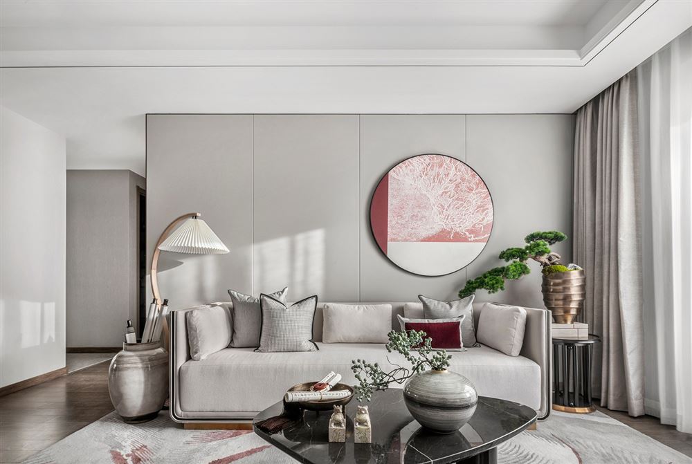 湛江市金地華庭輕奢風格三居室裝修案例