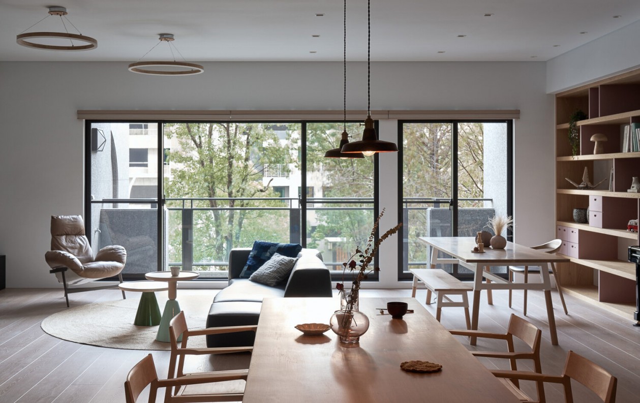 日式簡約原木風格室內設計家裝案例-客餐廳 日式簡約原木風格室內設計家裝案例-客餐廳