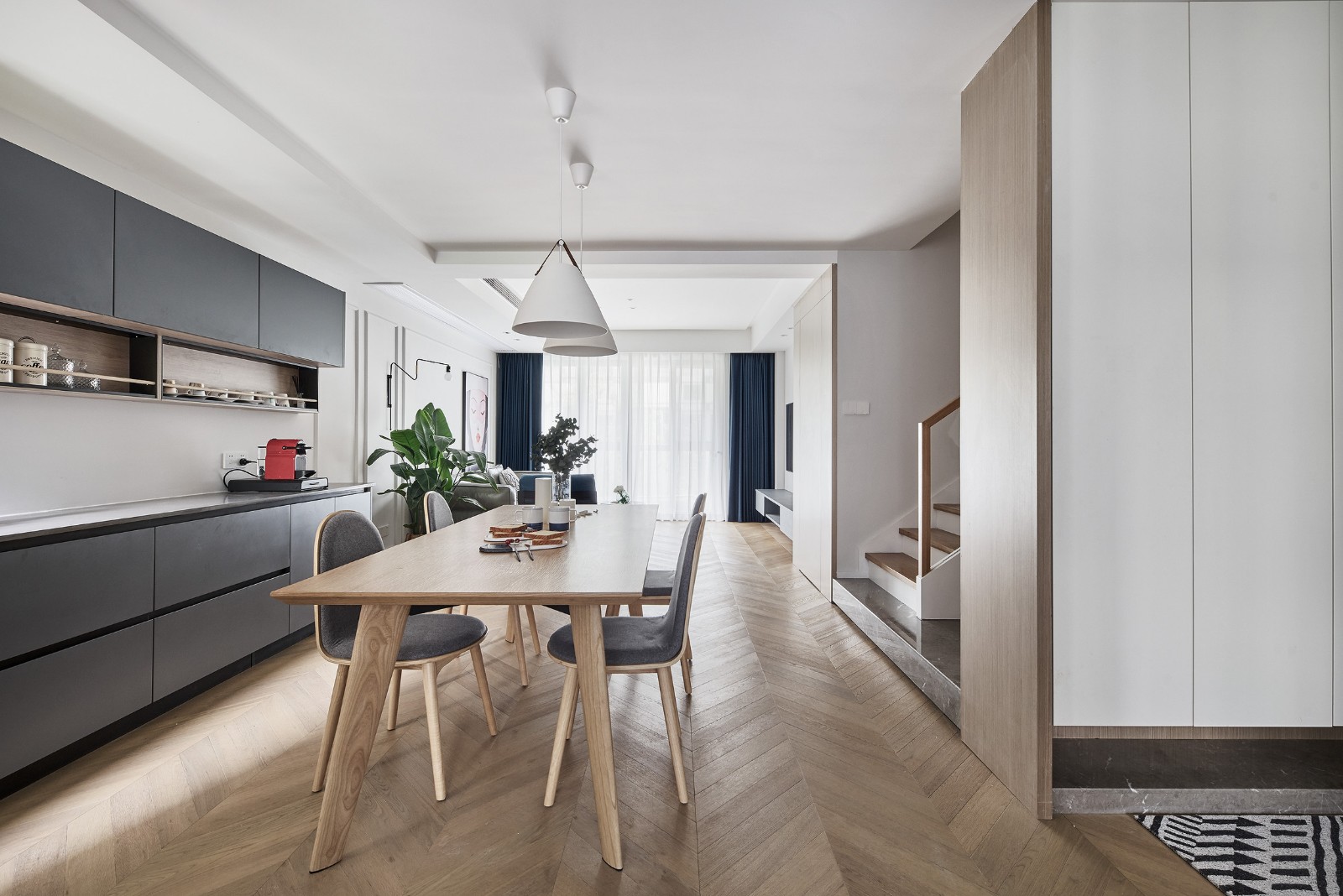 北歐風格家裝設計室內裝修效果圖-餐廳 北歐風格家裝設計室內裝修效果圖-餐廳