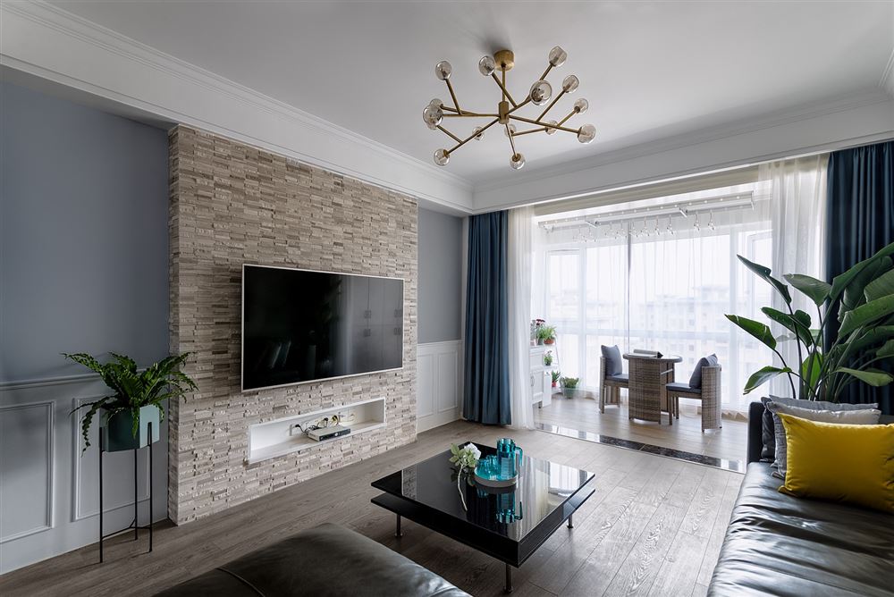 佛山市翡翠西江現代簡約風格三居室裝修案例