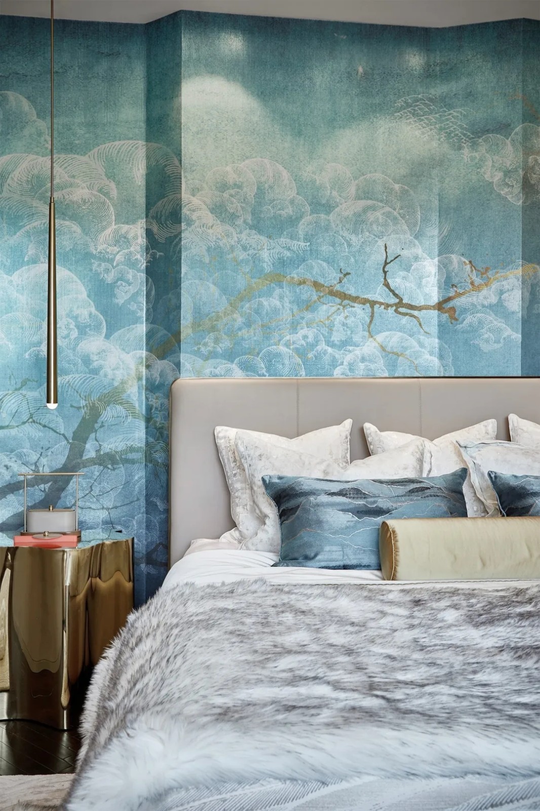 現代簡約風格別墅室內設計家裝案例-臥室 現代簡約風格別墅室內設計家裝案例-臥室