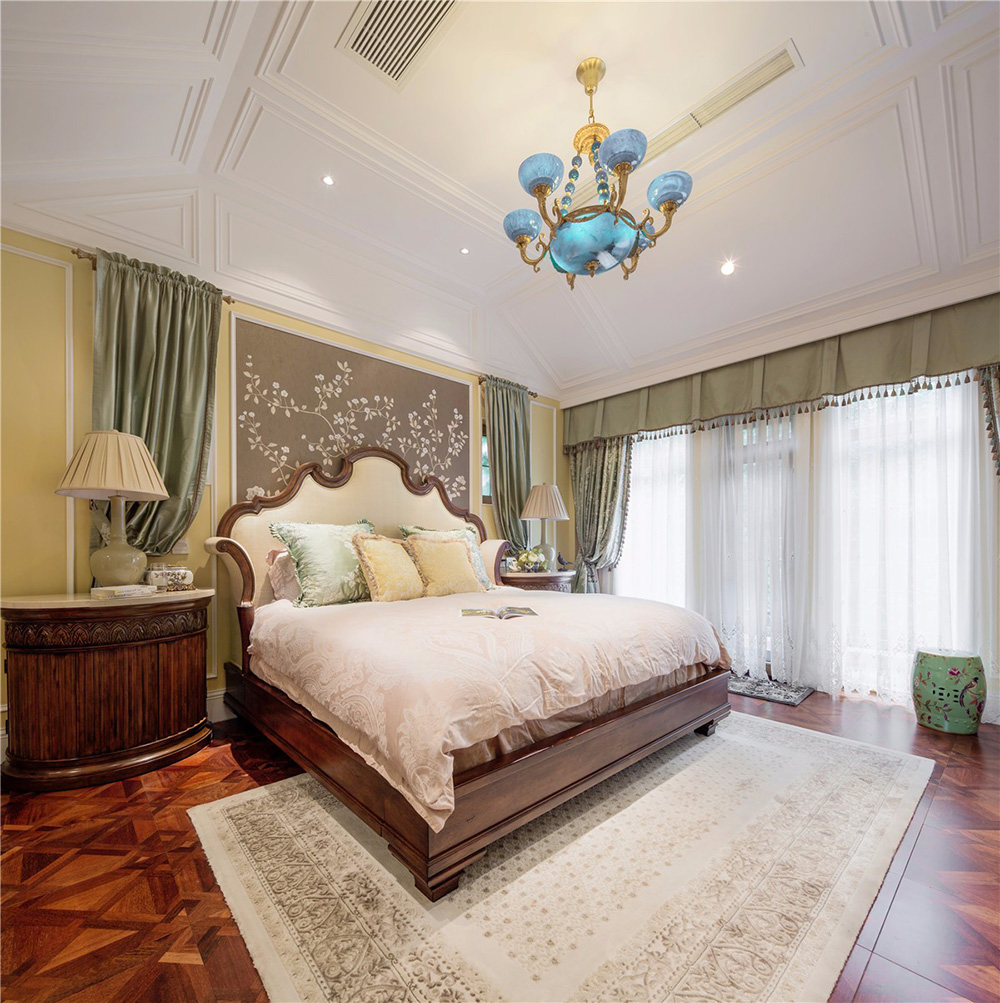 田園風格室內裝修效果圖-雅逸尚都三居130平米-臥室 田園風格室內裝修效果圖-雅逸尚都三居130平米-臥室