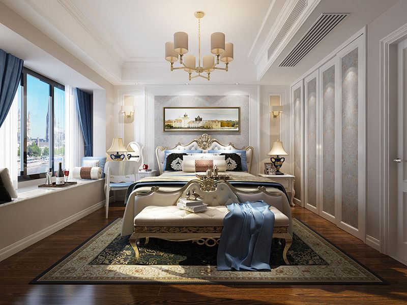 佛山市綠地·拾野川現代風格三居室裝修案例