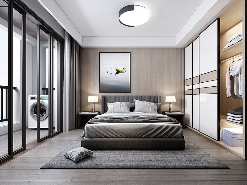 常州市御城北歐風格三居室裝修案例