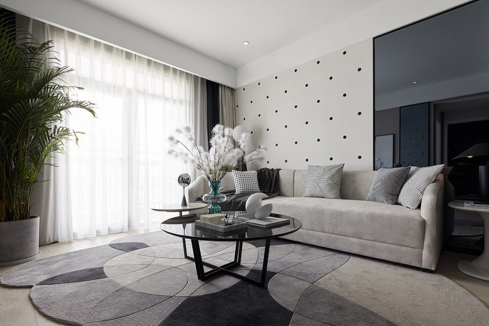 現代簡約風格室內家裝案例效果圖-客廳沙發 現代簡約風格室內家裝案例效果圖-客廳沙發