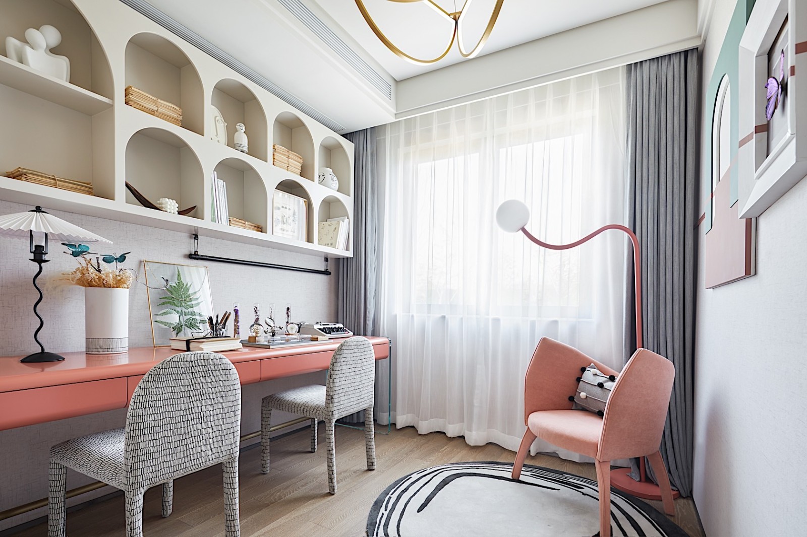 輕奢高雅風(fēng)格室內(nèi)設(shè)計家裝案例-梳妝臺 輕奢高雅風(fēng)格室內(nèi)設(shè)計家裝案例-梳妝臺