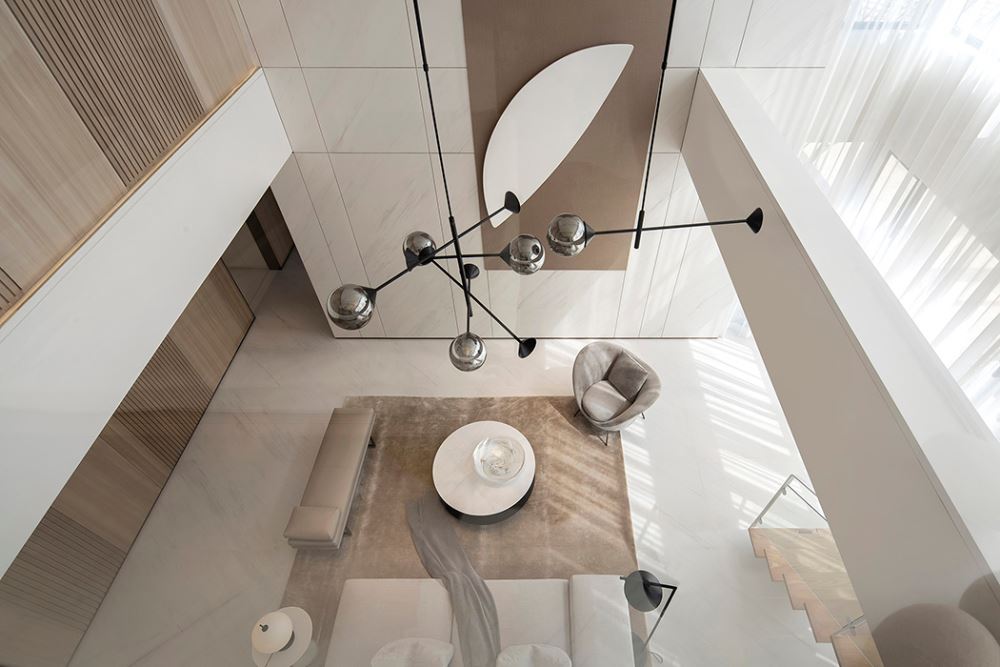 佛山市順德自在城輕奢風格復式裝修案例