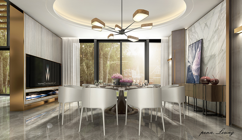 客天下別墅360平米奢華輕奢風格裝修案例-餐廳 客天下別墅360平米奢華輕奢風格裝修案例-餐廳
