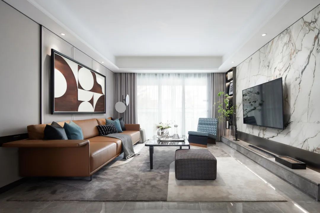 現(xiàn)代輕奢風格室內設計家裝案例-客廳 現(xiàn)代輕奢風格室內設計家裝案例-客廳