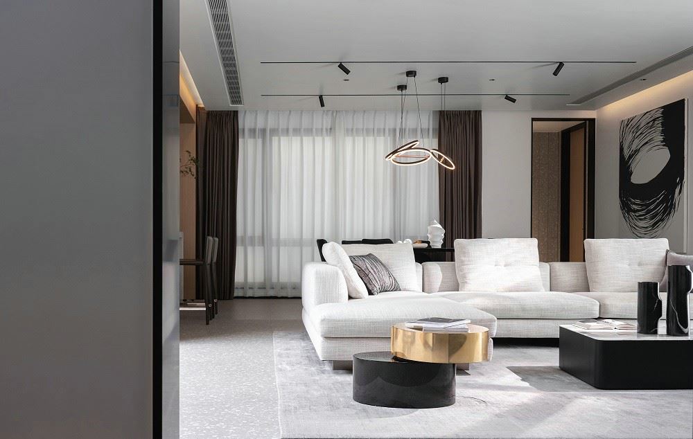 佛山市中交·瀧灣云城現代簡約風格四居室裝修案例