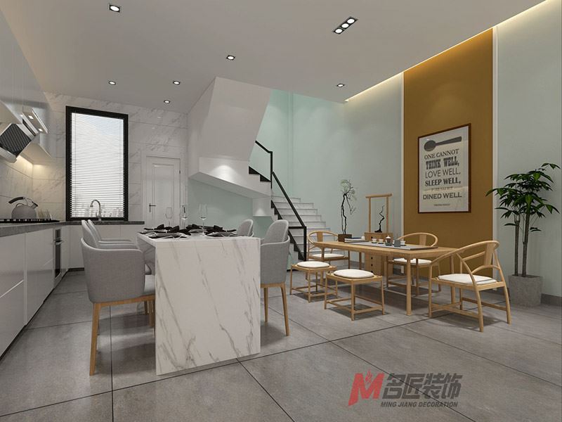 臺州市碧桂園·翰林府北歐風格別墅裝修案例