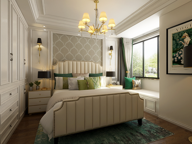 裝修公司簡歐風格室內裝修效果圖-臥室 裝修公司簡歐風格室內裝修效果圖-臥室