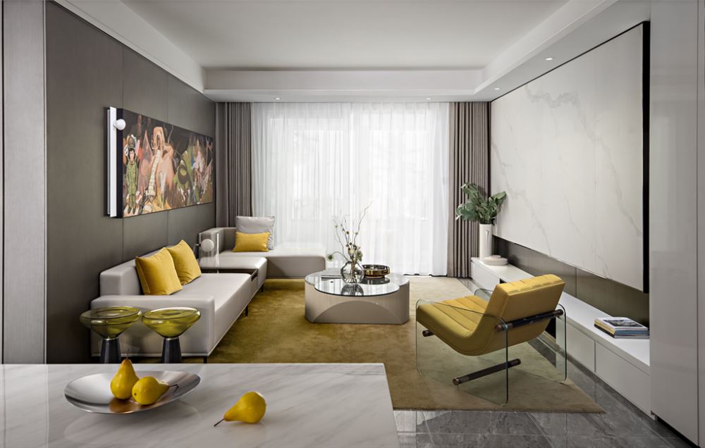 佛山市綠地熙江廣場其他三居室裝修案例