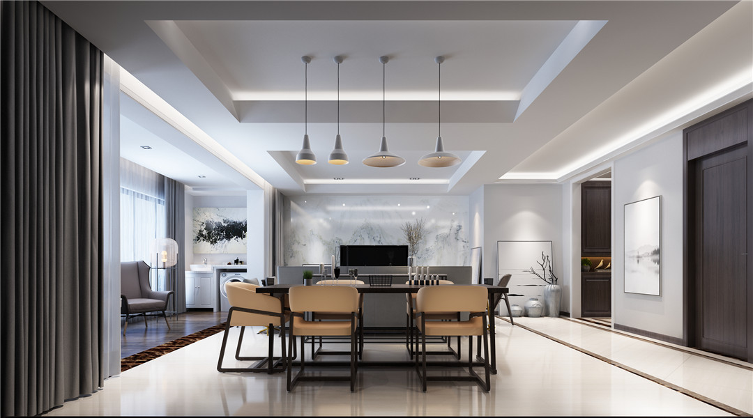 現代簡約風格家裝設計室內裝修效果圖-餐廳 現代簡約風格家裝設計室內裝修效果圖-餐廳