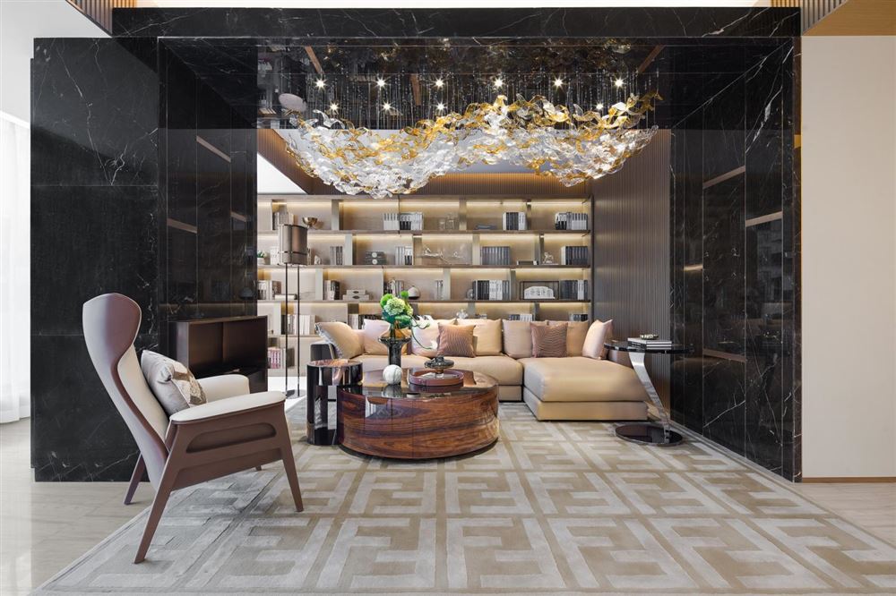 佛山市萬科中駿金域西江歐式風格四居室裝修案例