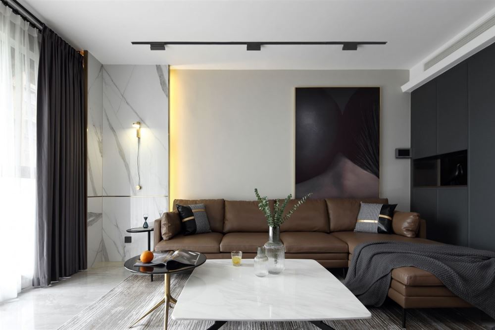 廣州市遠東·御江豪庭現代簡約風格三居室裝修案例