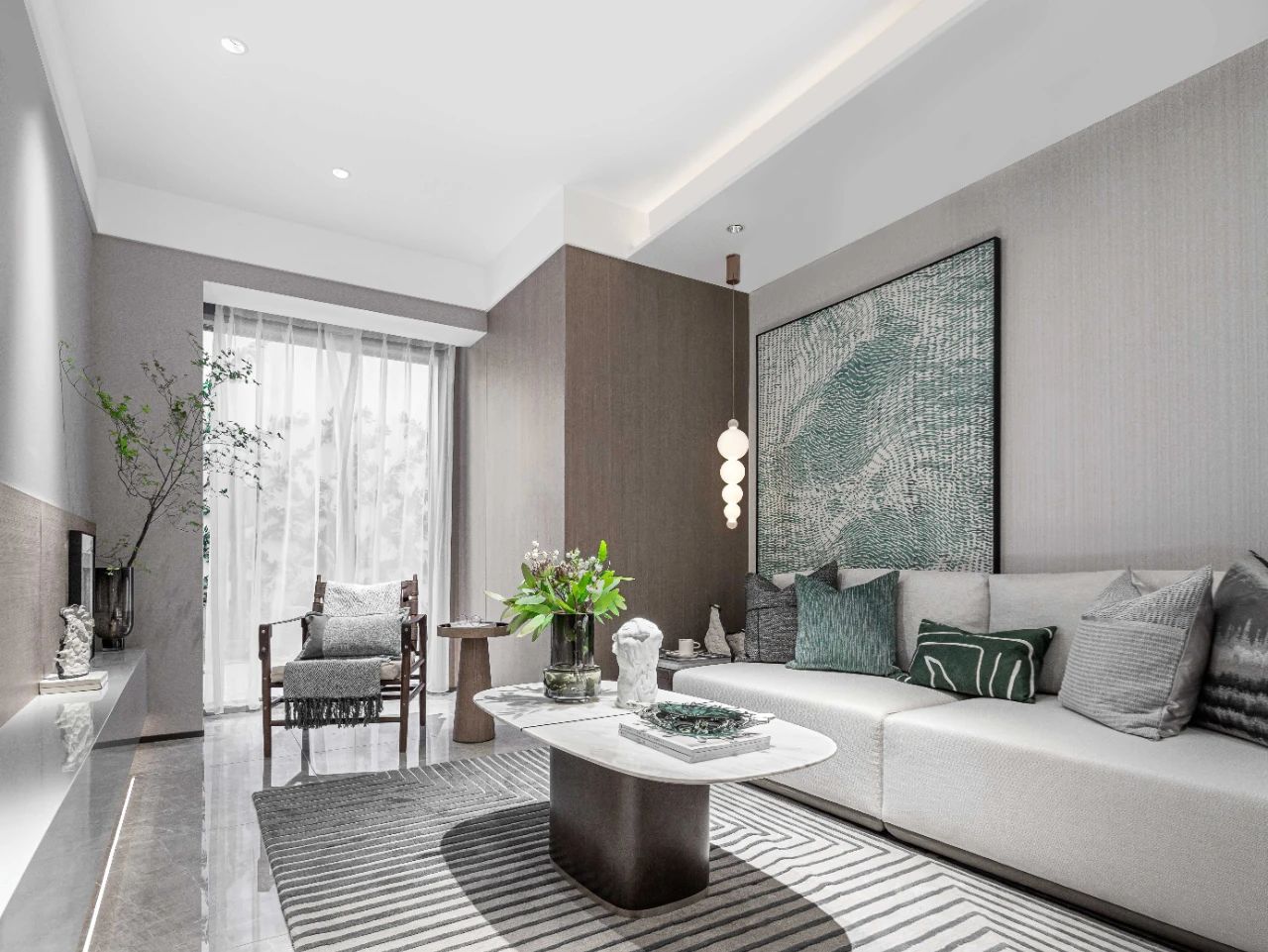 現代簡約風格室內設計家裝案例-客廳 現代簡約風格室內設計家裝案例-客廳