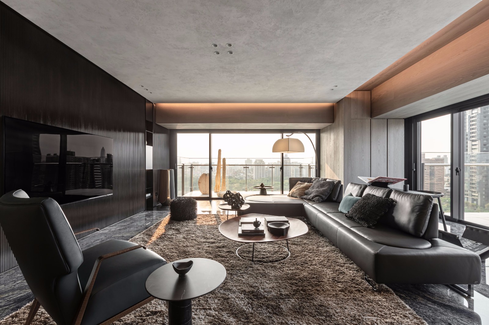 裝修案例現(xiàn)代風格別墅裝修效果圖-客廳 裝修案例現(xiàn)代風格別墅裝修效果圖-客廳