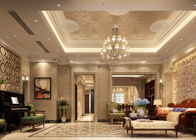 佛山市恒大·酈湖城歐式風(fēng)格別墅裝修案例