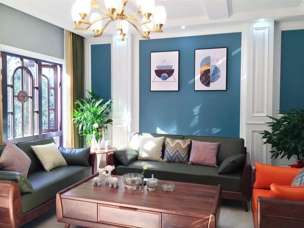 湖州市藍(lán)城觀云小鎮(zhèn)美式風(fēng)格別墅裝修案例