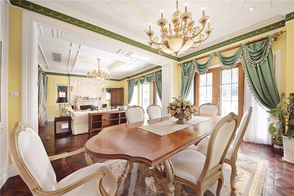 田園風格室內裝修效果圖-雅逸尚都三居130平米-餐廳 田園風格室內裝修效果圖-雅逸尚都三居130平米-餐廳