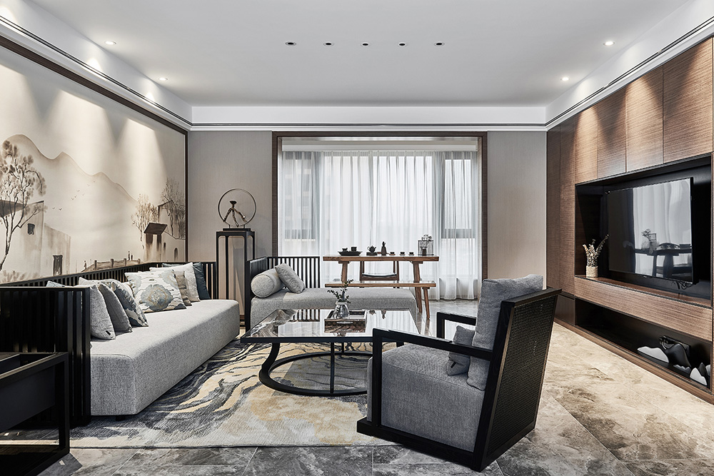 現代簡約風格室內裝修設計效果圖-雅瑤綠洲三居165平米-室內裝修設計客廳 現代簡約風格室內裝修設計效果圖-雅瑤綠洲三居165平米-室內裝修設計客廳