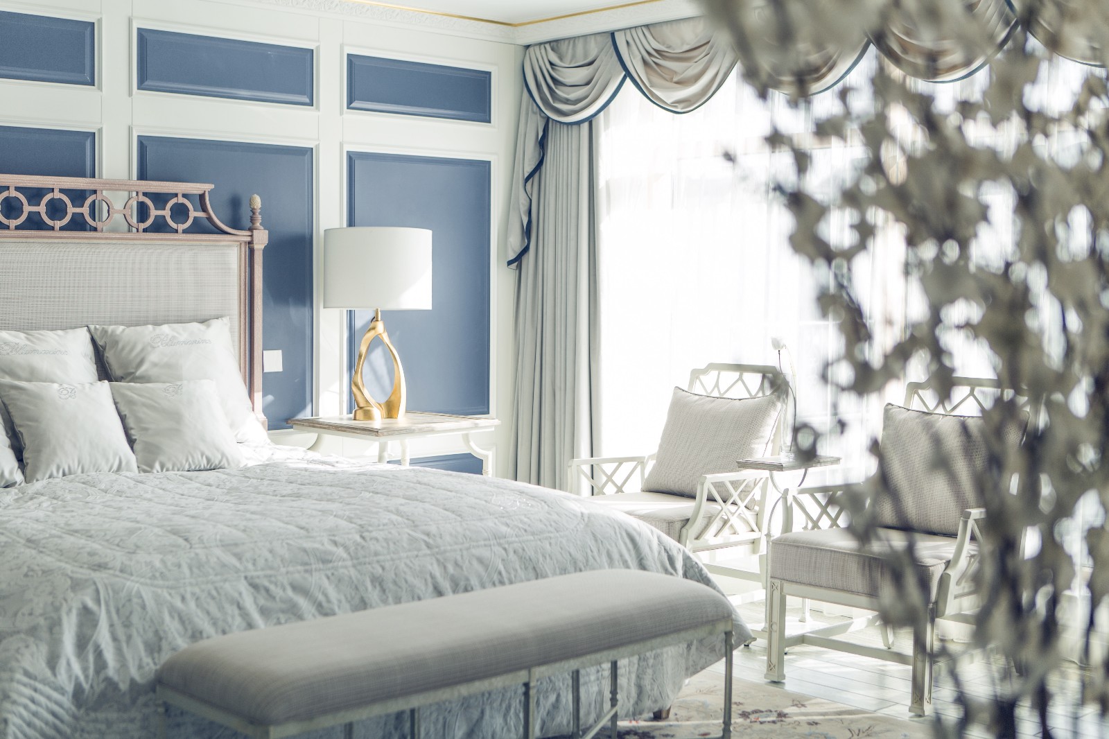 佛山裝修公司美式風格室內(nèi)裝修效果圖-臥室 佛山裝修公司美式風格室內(nèi)裝修效果圖-臥室