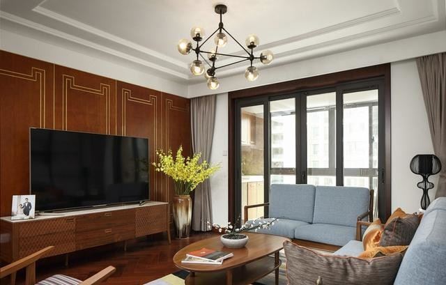 佛山市金茂綠島湖新古典風格三居室裝修案例