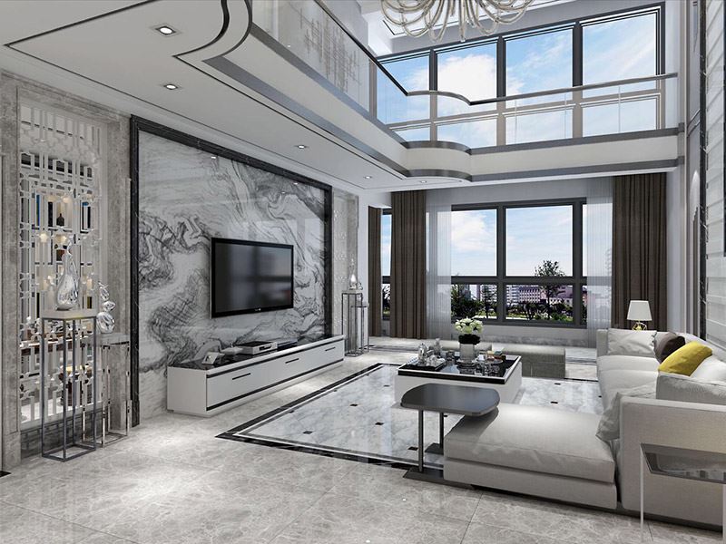 自貢市北街258號院現代風格復式裝修案例