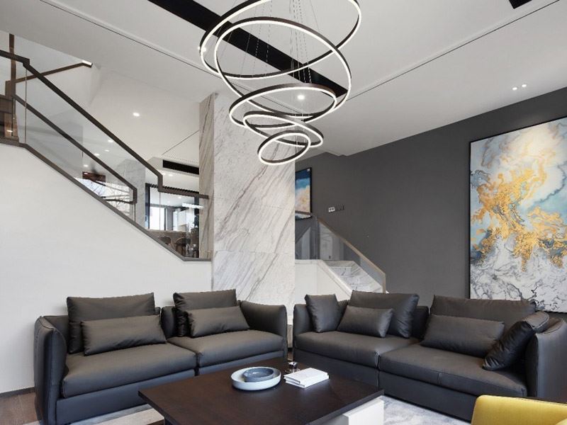 泰州市春江花城歐式風格復式裝修案例