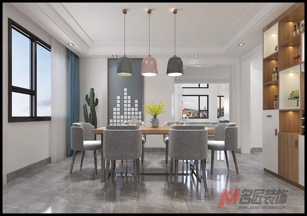 南湖花園別墅360平米北歐風格裝修案例-廚餐廳 南湖花園別墅360平米北歐風格裝修案例-廚餐廳