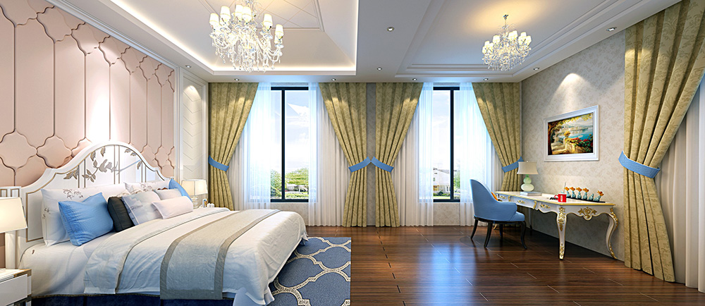 歐式風(fēng)格別墅裝修設(shè)計(jì)效果圖-萬科水晶城別墅425平米-別墅裝修設(shè)計(jì)客臥 歐式風(fēng)格別墅裝修設(shè)計(jì)效果圖-萬科水晶城別墅425平米-別墅裝修設(shè)計(jì)客臥