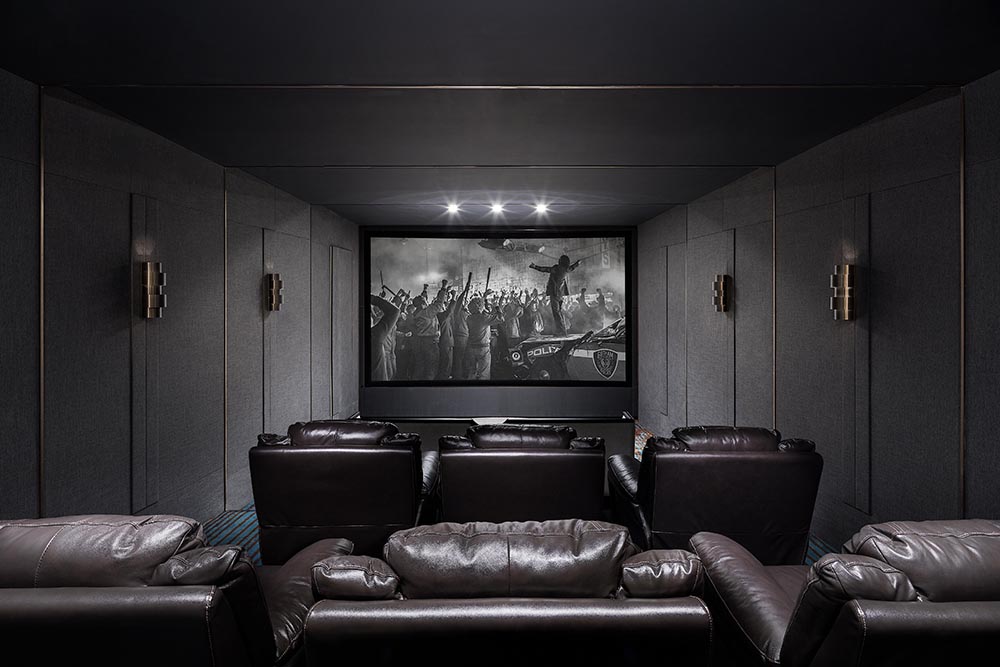 新中式風格家裝設計別墅裝修效果圖-影音室 新中式風格家裝設計別墅裝修效果圖-影音室