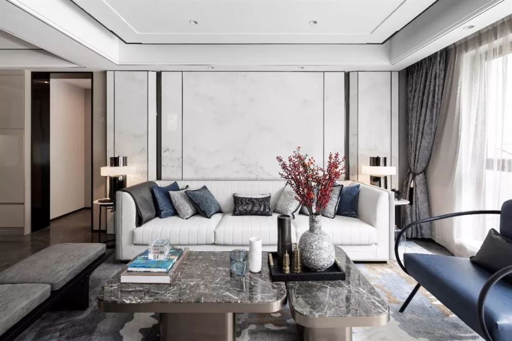 韶關市凌江府新中式風格別墅裝修案例