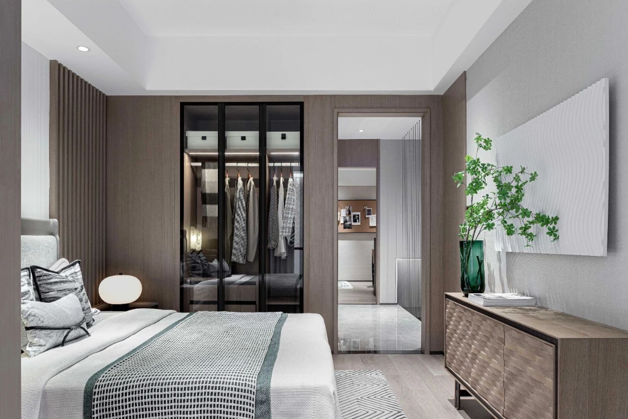 現代簡約風格室內設計家裝案例-主臥 現代簡約風格室內設計家裝案例-主臥