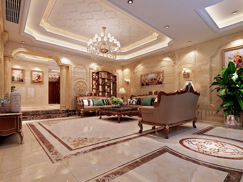 河源市東江雅苑歐式風格別墅裝修案例